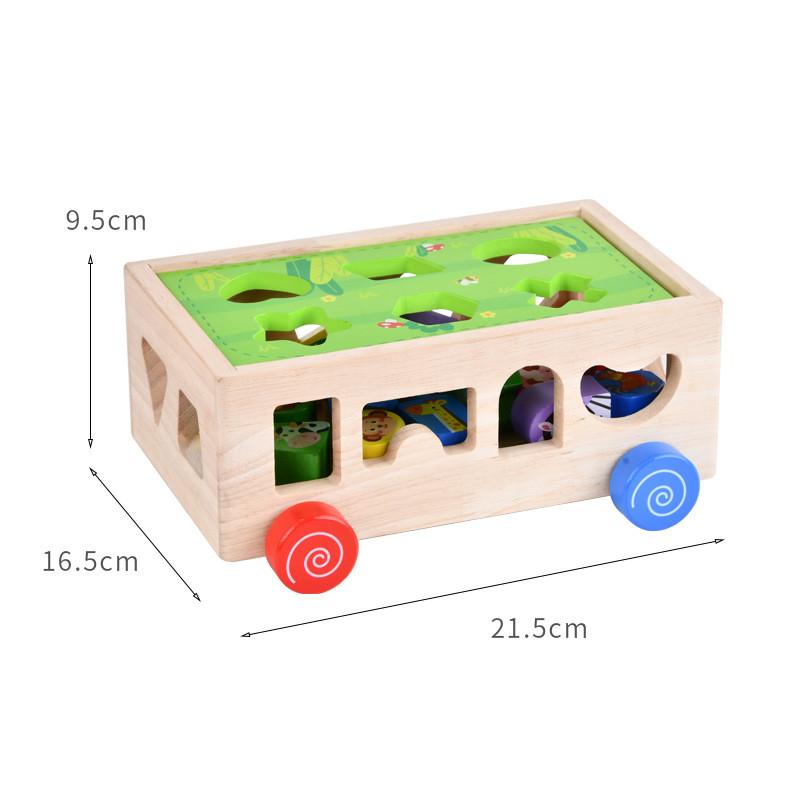 Shape Wood Geometric Matching Animal Toy For Early Learning Childrens Gifts