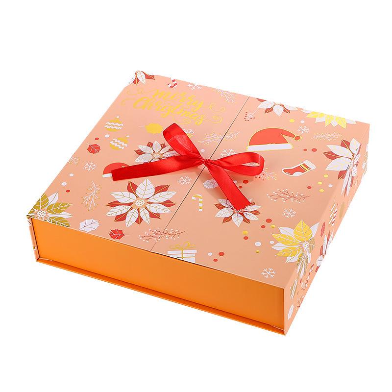 Prázdninový odpočítávací kosmetický překvapivý box: Dárková sada čokolády, sušenek a cukroví