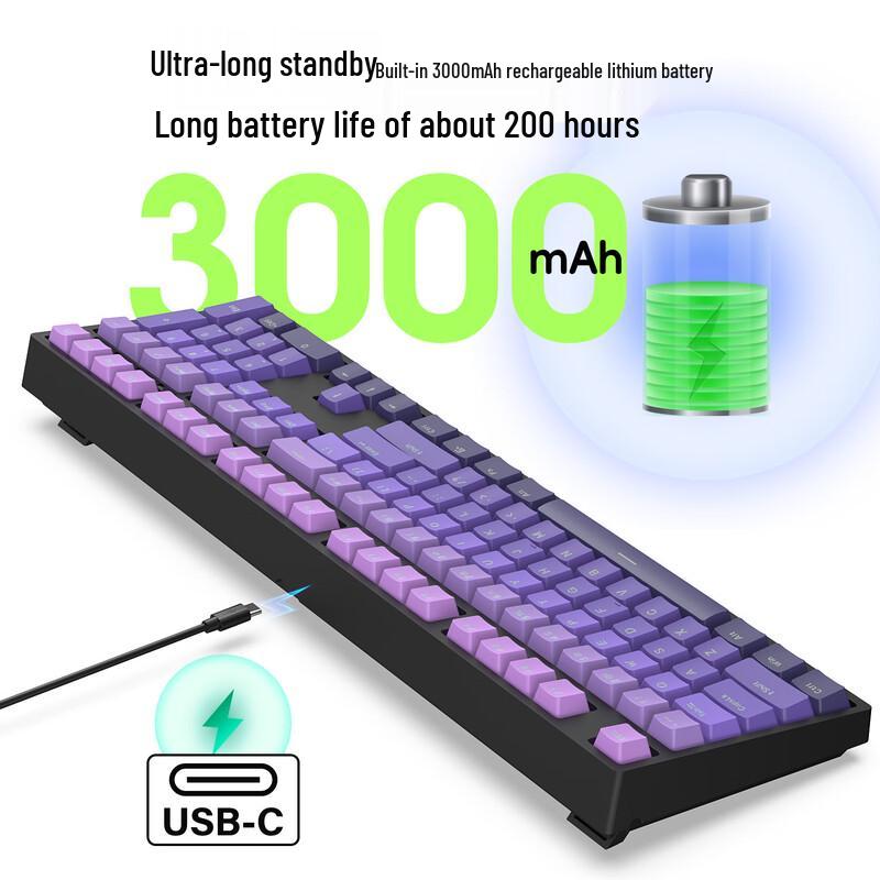 Y-FRUITFUL H108 Mechanische Tastatur mit drei Modi und Hot-Swap-Fähigkeit