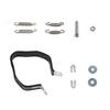 Motorcycle Exhaust Muffler Compatible with Kawasaki Ninja and Z300 Mid-Pipe Exhaust, Slip-On 250R, 250, 300, Z250, (2008-2017)