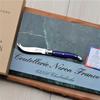oruTa Laguiole ABS Handle Mini Cheese Knife, Gift Boxed, Made in France, NERON Paris Blue [Official Import]