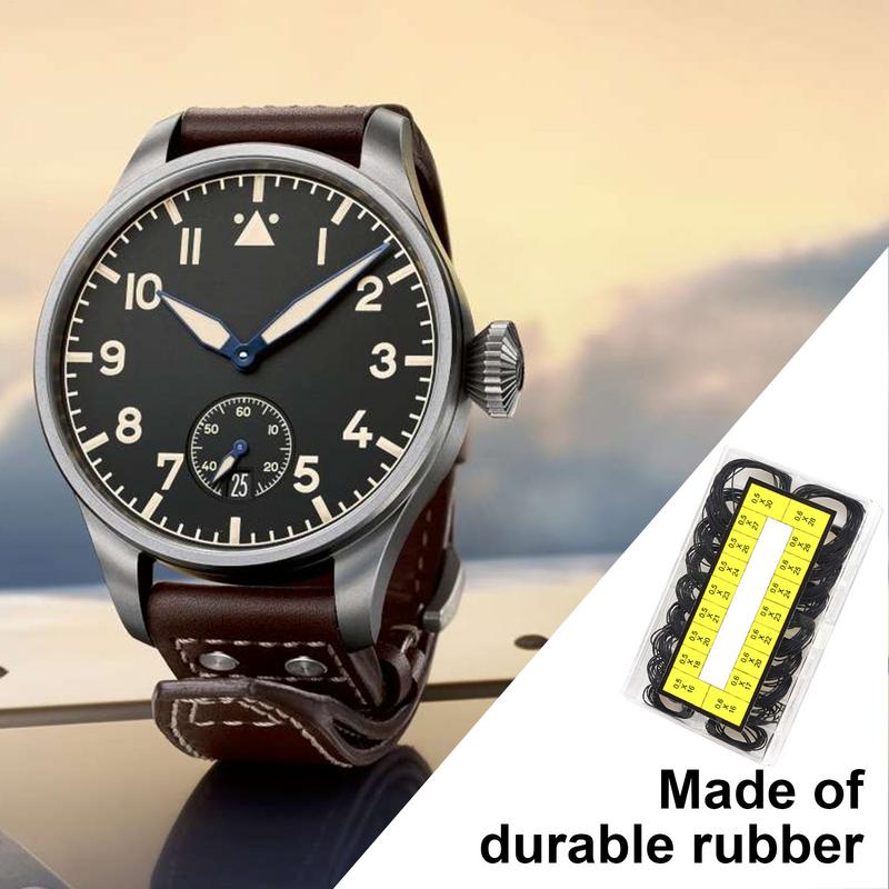 200Pcs Watch Back Case Rubber Waterproof O-Ring Gasket Repair Tools for Watchmaker Thickness 0.5Mm/0.6Mm High End Boxed