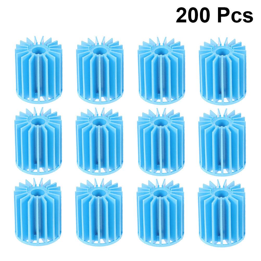 200Pcs Aquarium Bio Balls PVC Filter Media for Fish Tank Biological Filtration Freshwater Saltwater Aqua Plant Tank Residue