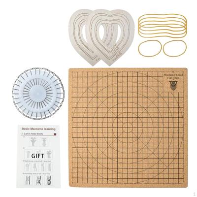 Macramébord Blokkeermatten Knoopgaren Haakkoord DIY met T-vormige Spelden Vlechtplaat