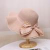 Hat Women's Summer Beach Sun Hat Seaside Vacation Bow Big Brim Straw Hat Fashion Sun Hat Sunscreen Hat Tide