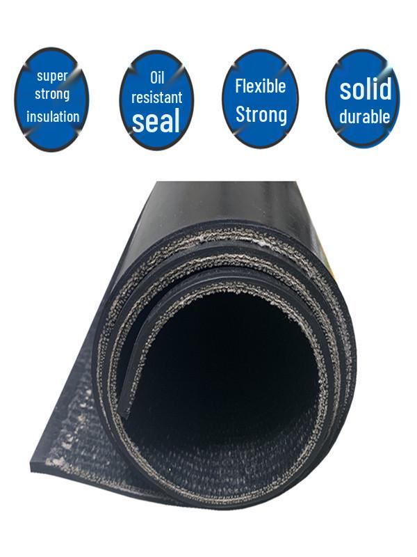 Heavy-Duty Black Tricycle Truck Bed Rubber Mat