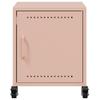 Pink Nightstand 36 x 38.5 x 43.5 cm Steel