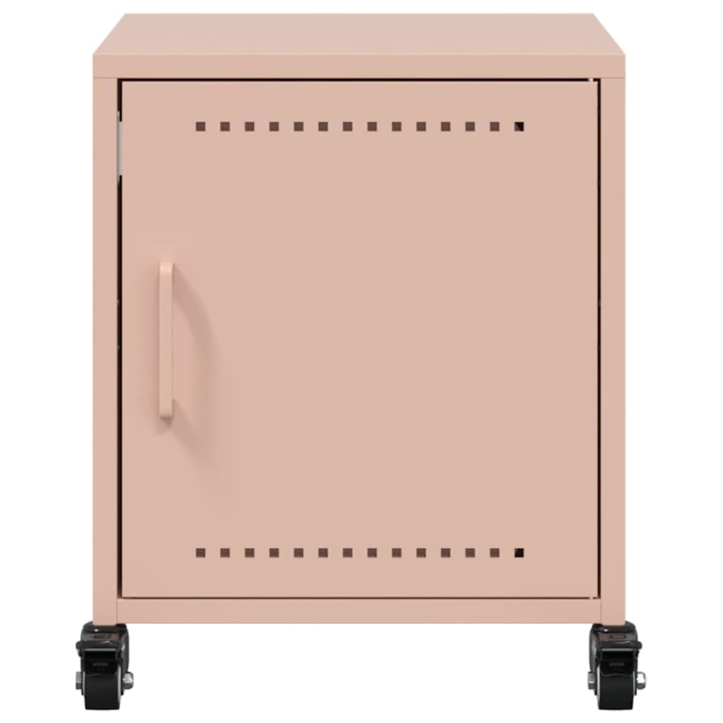 Pink Nightstand 36 x 38.5 x 43.5 cm Steel