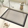 Bathroom Best Floor Mat Diatom Mud Quick Drying Restroom Slip-resistant Mat Toilet Door Moisture-wicking Mat Bathroom Washroom Carpet