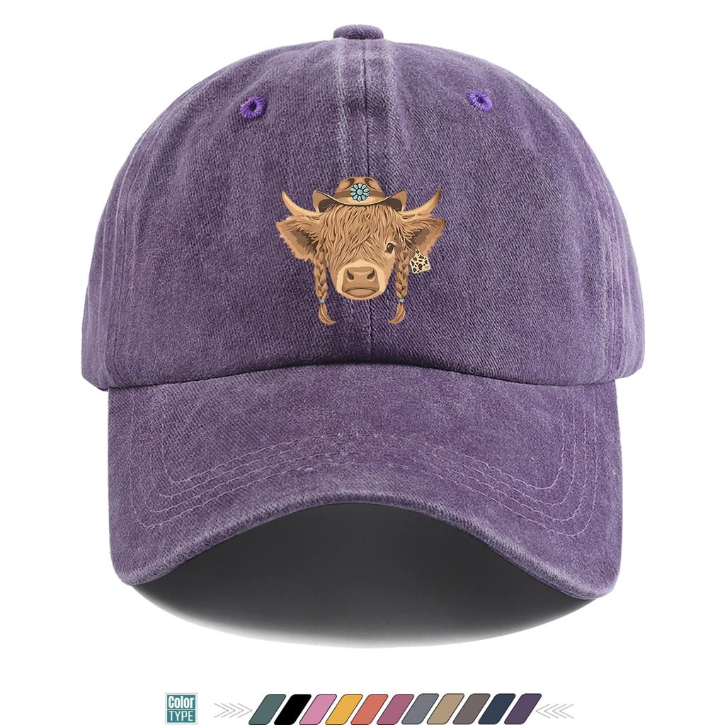 pc Cow Print Baseball Cap for Unisex  Women  Adjustable Snapback Trucker Hat with Cow Breathable QuickDry Suitable for All Ou