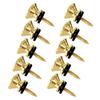 10Pcs Guitar Strap Locks Buttons End Pin Security Straplocks for Acoustics Ukuleles Bass Banjos Easy to Install