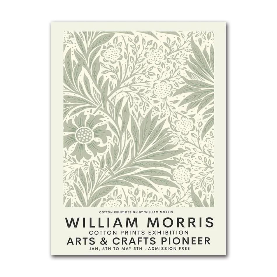 William Morris Museum Ausstellungsgalerie Wandkunst Leinwandbild Nordische Poster und Drucke Wandbilder für Wohnzimmerdekoration
