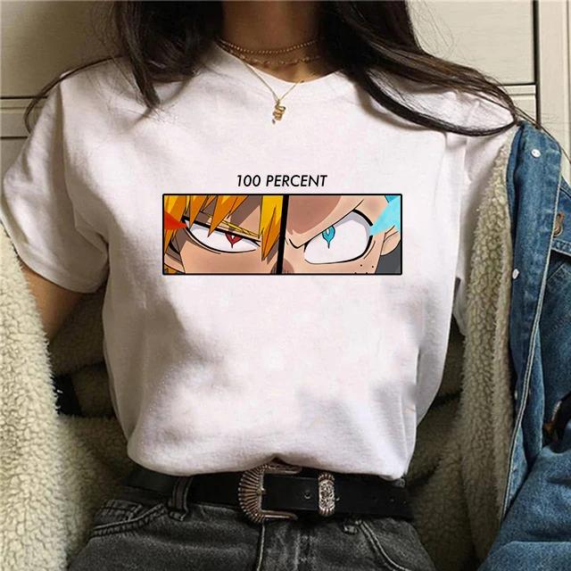 Manga Cute My Hero Academia Anime T Shirt Women Boku No Hero Academia T-shirt Bakugou Himiko Toga Tees Anime Deku Tshirt