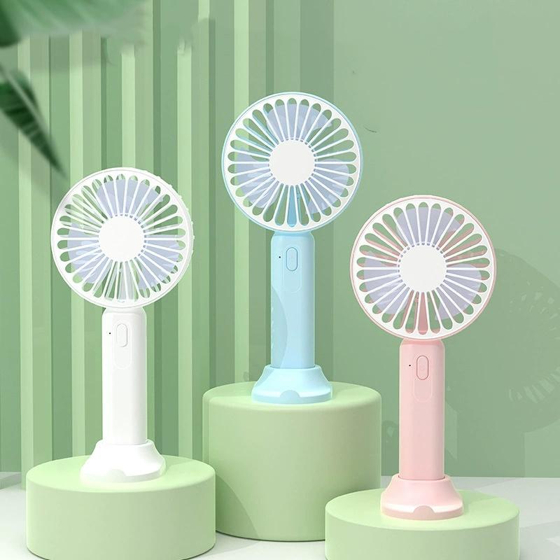 1PCS Mini Portable Multifunctional Folding Small Electric Fan USB Office Desktop Mini Portable Big Wind Palm Fan
