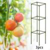 3Pcs Square Tomato Cages Plant Stakes Support Trellis Multi Functional Climbing