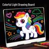 Children's LED Luminous Drawing Board - Transparent Erasable Fluorescent Blackboard for Painting and Writing