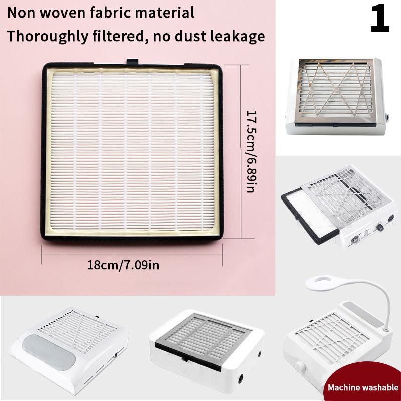 Nultiple Models Nail Vacuum Cleaner Specialized Filter Nail Dust Storage Filter Element Manicure Screen Plate Brushless