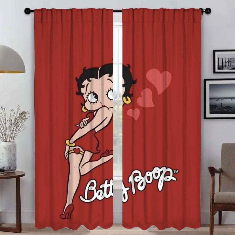Tulle for Bedroom B-bettys BoopS Window Curtain for Room 2 Panel Elegant Room Curtains Home Interior Curtains Shades Partition