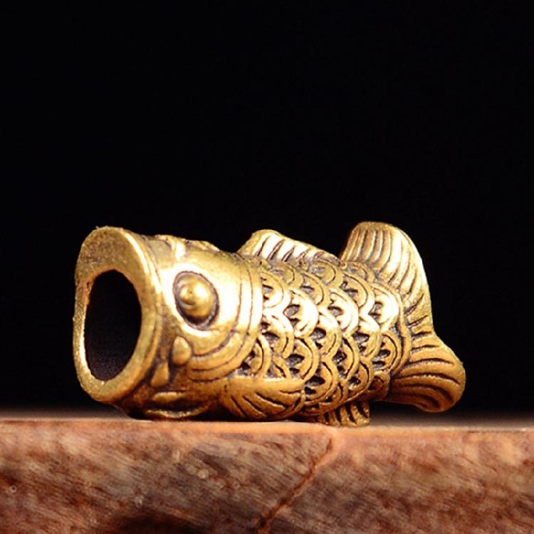 Artistic Fish Metal Beads for Creative Paracord Projects and Fashionable Jewelry Large Hole Charm Artistic Collectibles