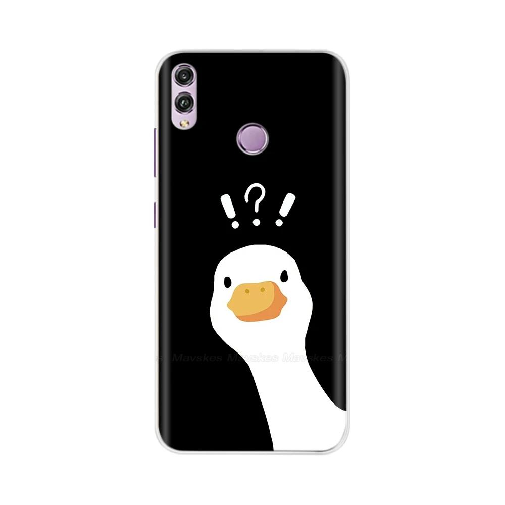 Für Honor 8X Hülle Mode Klare Bunte Weiche Handy-Rückabdeckung Für Huawei Honor 8X Silikon Funda Stoßfänger Schalen für Honor 8X