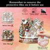 2D Plane Is Suitable for Gifts In 4 Seasons, Snow Village Character Polypropylene Statue Set, Retro Acrylic Christmas Table Ornament, Home Decoration