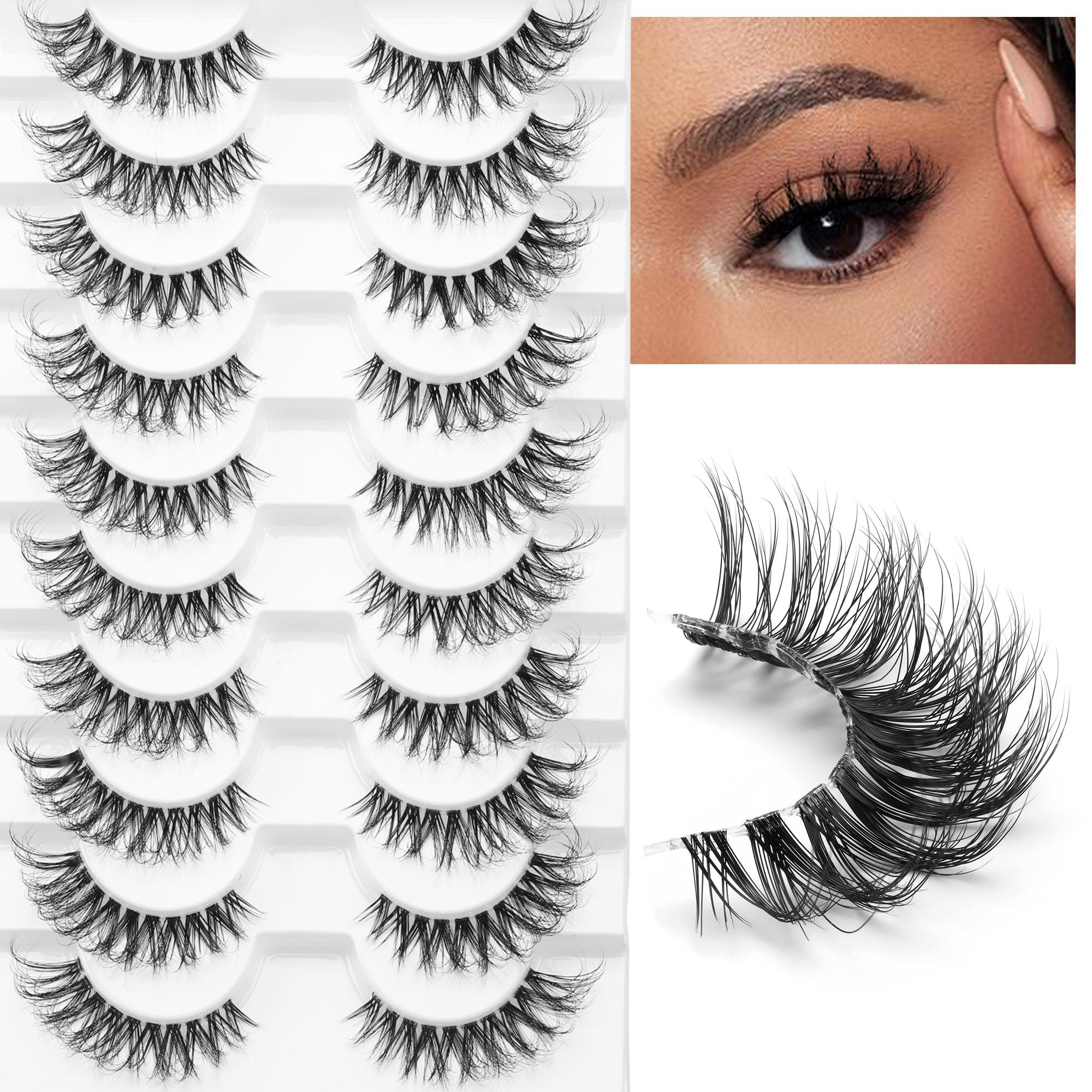 

Искусственные норковые ресницы, натуральный вид, косплей, манга, накладные ресницы, прозрачная полоса, накладные ресницы