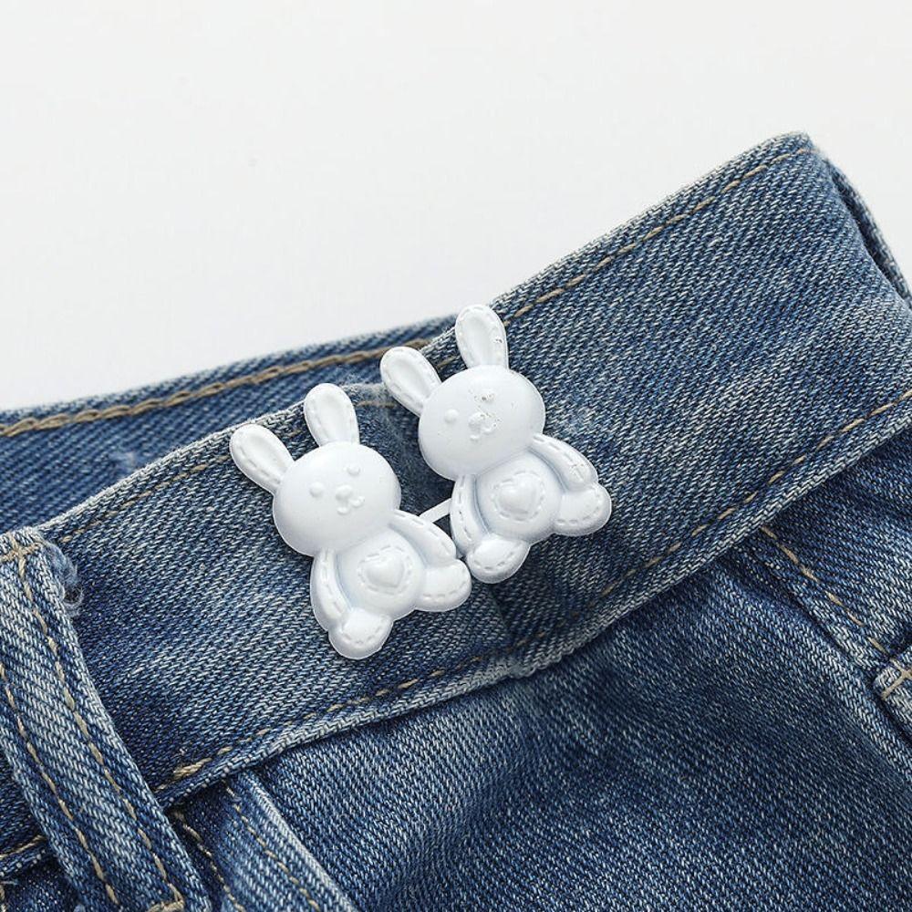 Zinc Zinc Alloy Rabbit Snaps Detachable Pant Clips Multicolour  Stylish   Tightening