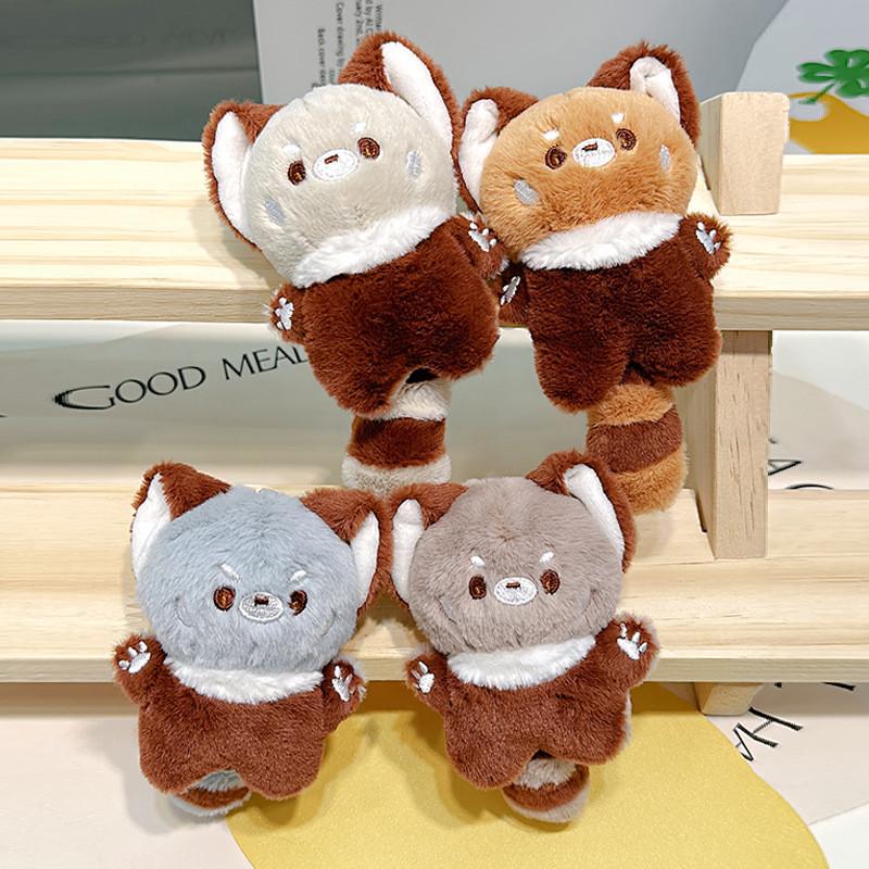 And Colorful Cute Jinnew Plush Panda Keychain Fun Cartoon Animal Keyring Accessory