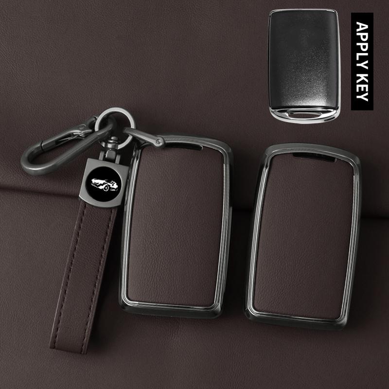 Metal Leather Car Key Case Cover For Mazda 3 Alexa Cx30 Cx-30 Cx3 Cx-3 Cx5 Cx-5 Cx8 Cx-8 Cx9 Cx-9 Protected Shell Accessories