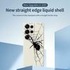 For Samsung Galaxy S25 Ultra Case Spider Pattern Printing Straight Edge TPU Phone Back Cover
