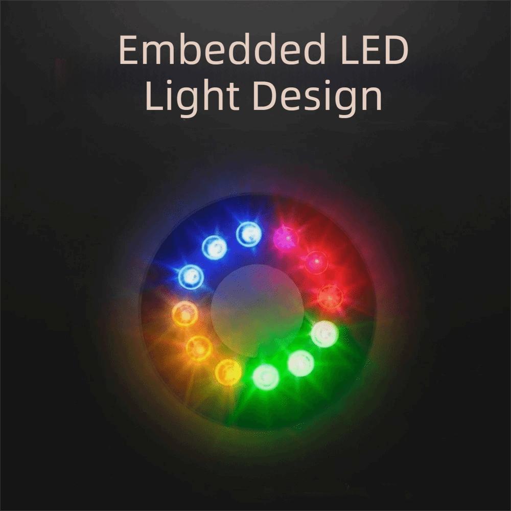 Ultra-Quiet Aquarium Filter Pump Colorful  LED Light Fish Tank Pump Landscape Water Pump  Fountain