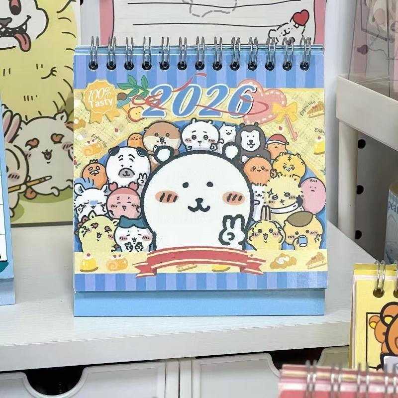 

Cartoon Chiikawa Jiikawa 2026 Desk Calendar Student Desktop Daily Schedule Calendar Ornament Home Decor Year Gift