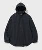 Shirter Shirring Hooded Jacket (Navy)