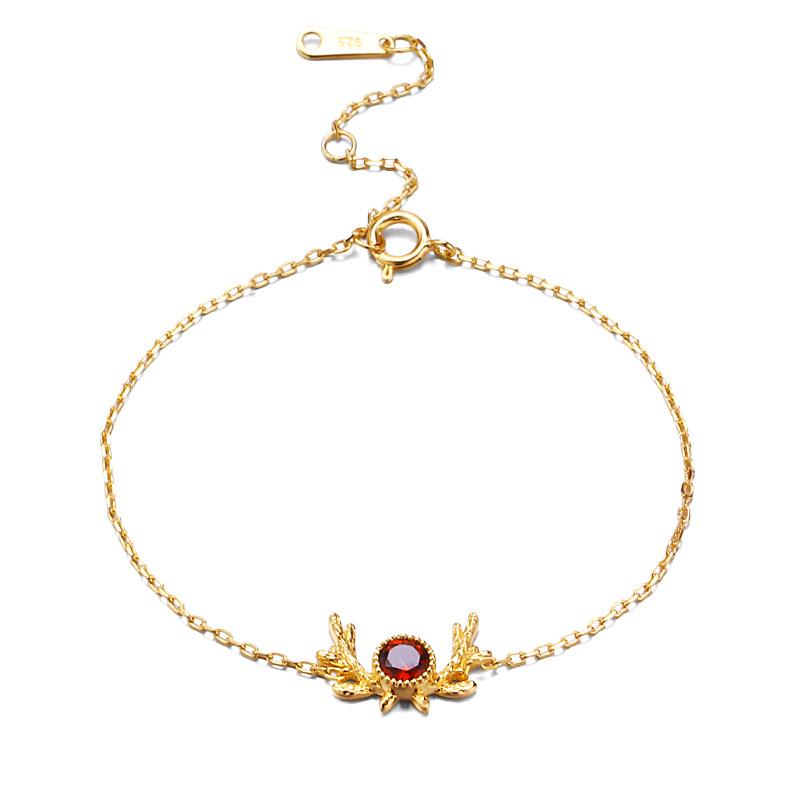 

Оригинальный комплект украшений I Have You All The Way с рогами, браслет из стерлингового серебра S925 для женщин, универсальный подарок на день рождения в стиле ретро 20CM