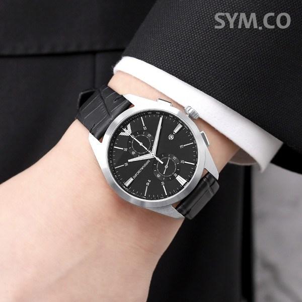 

Armani Modern Sporty Matte Round Claudio Повседневные мужские кожаные часы