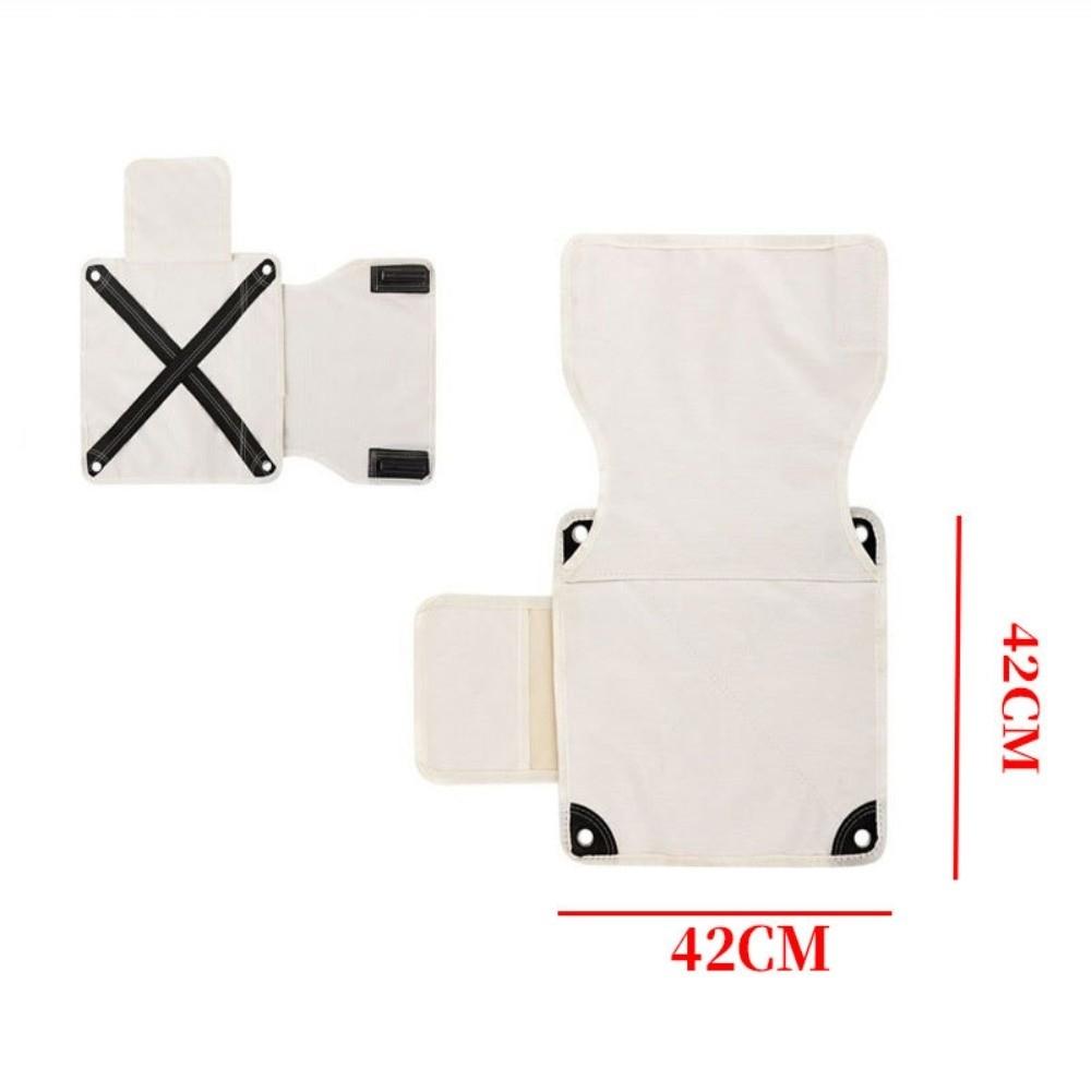 Double-layer Folding Chair Replacement Cover Thickened Anti-slip Beach Chair Pad with Backrest Chair Cushion