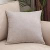 Elegant Solid Color Square Lumbar Support Cushion for Car or Office - Thickened Throw Pillow for Sofa and Living Room (50 Cm Backrest)