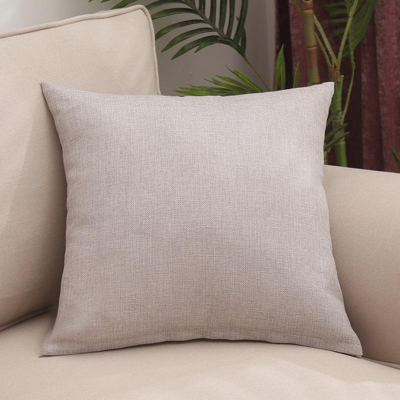 Elegant Solid Color Square Lumbar Support Cushion for Car or Office - Thickened Throw Pillow for Sofa and Living Room (50 Cm Backrest)