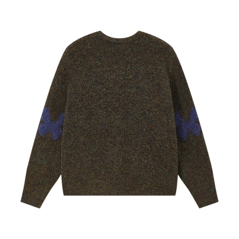 ELLE KIDS Girls' Forest Style Retro Knit Cardigan with Butterfly Jacquard
