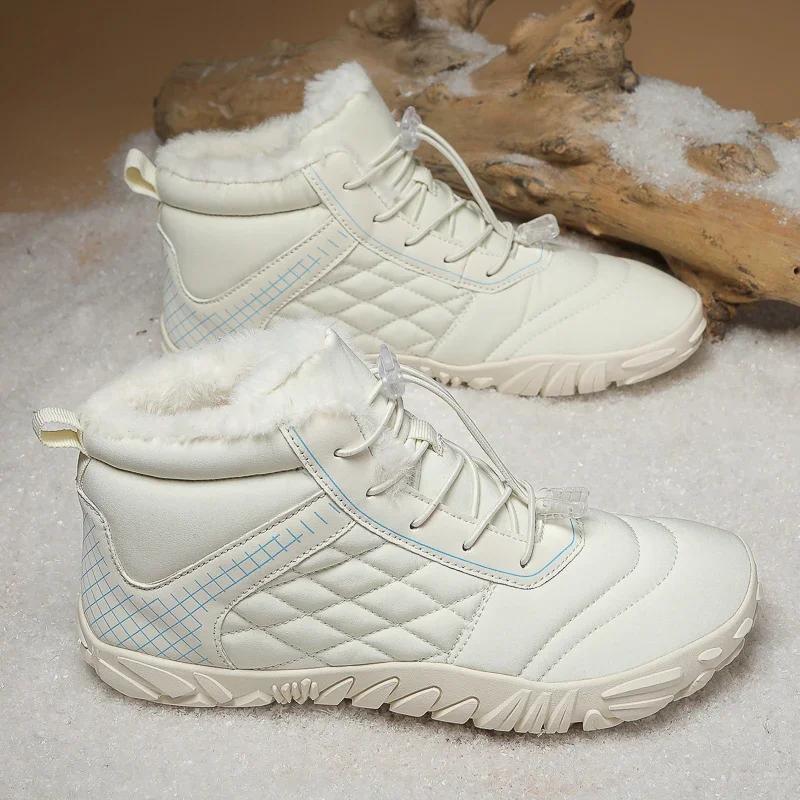 მამაკაცის ჩექმები 2024 წლის ახალი ზამთრის ჩუსტები თბილი მამაკაცის ფეხსაცმელი წყალგაუმტარი, მოცურების საწინააღმდეგო პლუშური სპორტული ფეხსაცმელი მამაკაცის ჩოგბურთის ფეხსაცმელი ჩექმები მამაკაცის სპორტული ფეხსაცმელი ზამთრის