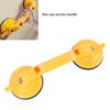 Bath Grab Bar Strong Suction Cup Anti Slip Shower Handle Shower Bar with Luminous Circles for Elderly Yellow 39cm
