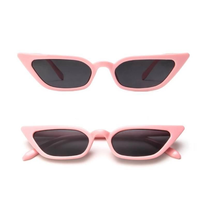 Elegant Women Cat Eye Design Sunglasses With Retro Small Eyeglass And Uv Protection