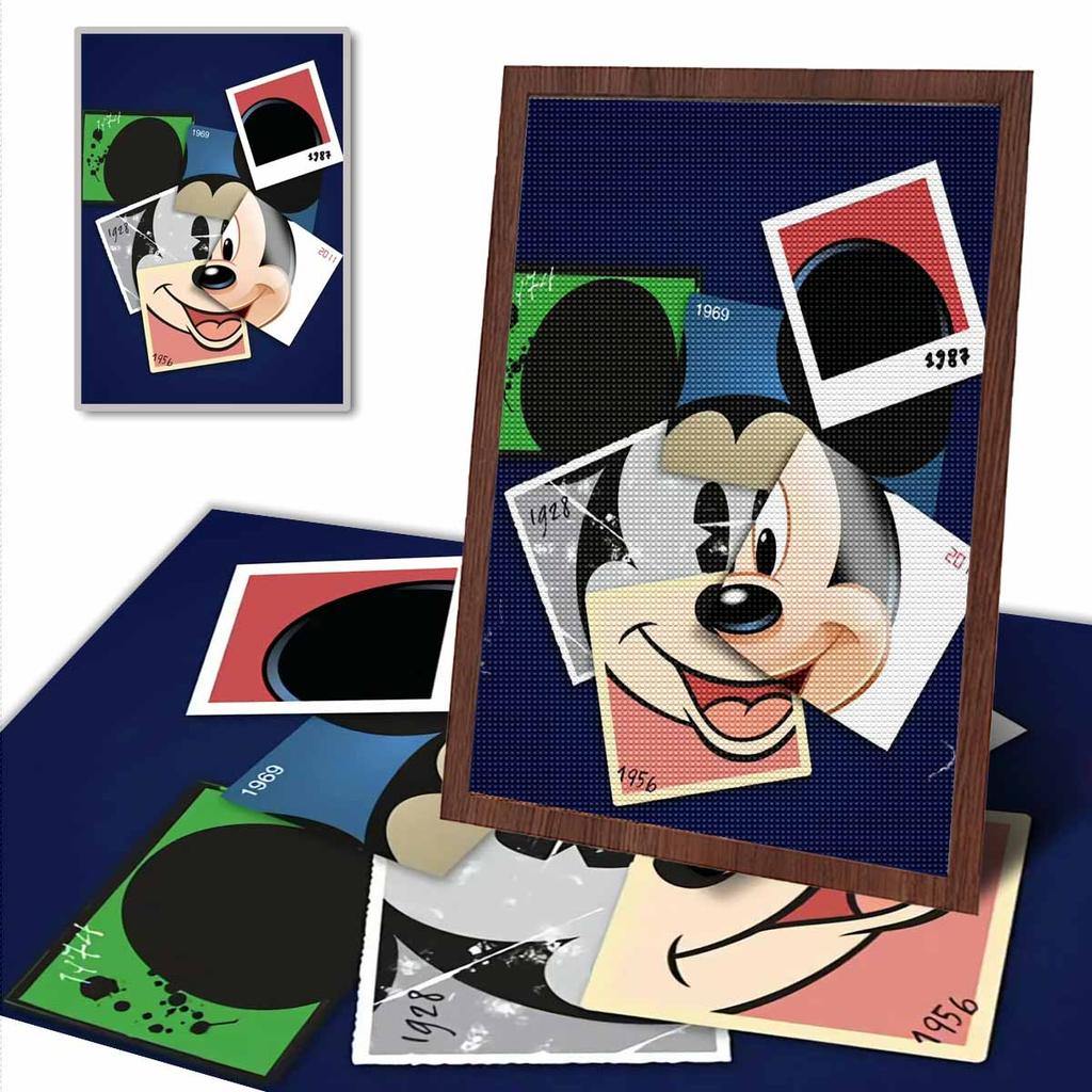 DIY Diamond Painting Funny Mickey Cross Stitch Kit Mosaic Art Diamond Painting Full Circle Diamond Home Decoration