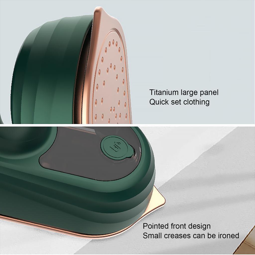 UK Plug Handheld Steam Iron 360 Degree Rotatable Mini Garment Steamer Wet Dry Use Household Hanging Iron for Trip Business Use