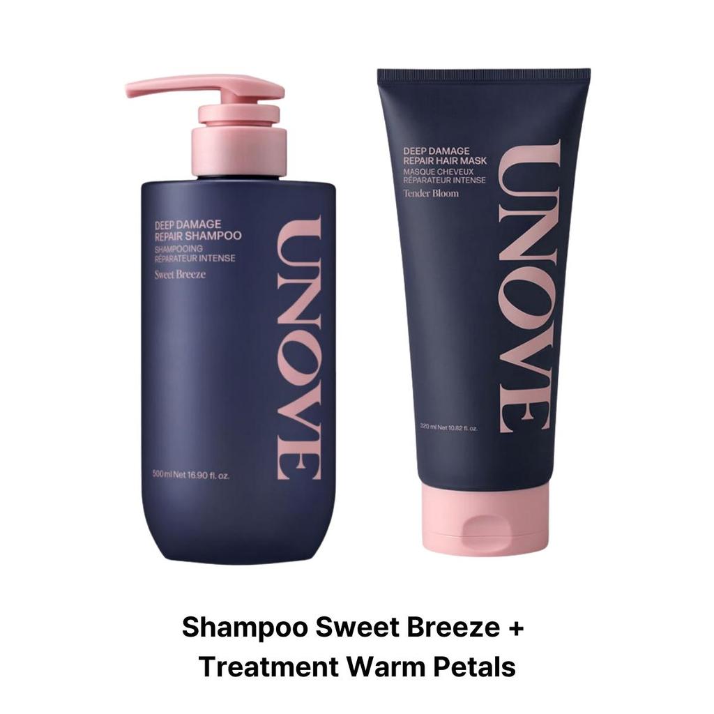 Unove Tiefenreparatur Shampoo 500ml + Treatment EX 320ml