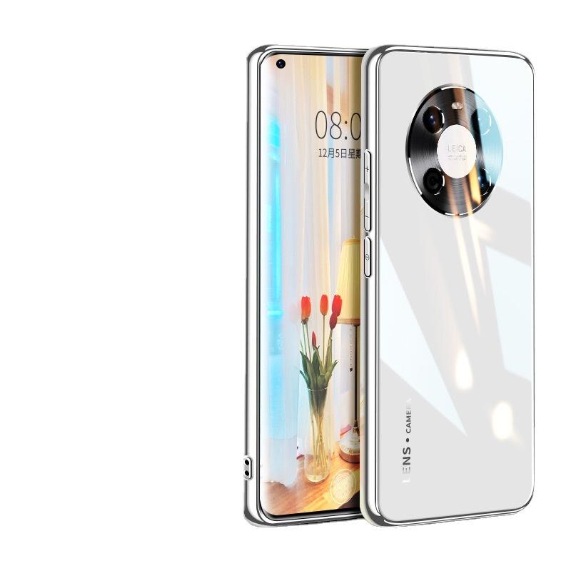 Applicable to Huawei Mate11 mobile phone case glass curved screen Mate11Pro protective case + electroplated lens all-inclusive e