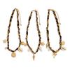 Ingemark 3Pcs/Set Creative Vintage Starfish Conch Fish Imitation Pearl Pendant Necklace Women 2025 Summer Beach Party Jewelry