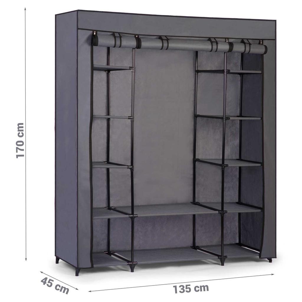 Massido Large Textile Wardrobe
