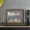 Creative Flowing Sand Paint Wooden Frame Hourglass Decorative Decoration Decoration Home Desktop Flowing Sand Paint Decoration