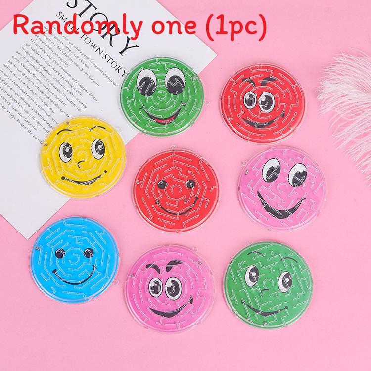 

Kids With Learning Plastic Smile Face Maze Ball Track Toy For Cognitive Skills